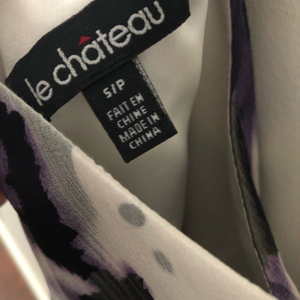 HOST PICK ⭐️ Beautiful Le Chateau purple animal print silk dress - Picture 7 of 12